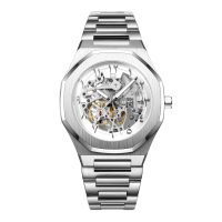 BUGOLINI Venividi Deluxe - Steel Automatic Watch - Seagull Automatic Movement - Waterproof - Shortenable Steel Strap - Silver