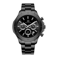 BUGOLINI Panthera - Steel Watch - Chrono - MIYOTA Quartz Movement - Waterproof - Shortenable Steel Strap - Black