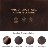 BUGOLINI Hashirama – Leather Watch Holder – Suitable for 2 Watches – Stylish – Magnetic Snap Closure - Coffee - Image 5