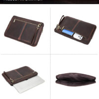 BUGOLINI Antonio - Leather Laptop Cover - Extra storage spaces - Echt Leder - Sleevetas - Made for 13.3 inch laptop for Macbook -Bruin - Image 20