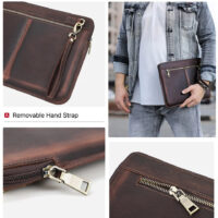 BUGOLINI Antonio - Leather Laptop Cover - Extra storage spaces - Echt Leder - Sleevetas - Made for 13.3 inch laptop for Macbook -Bruin - Image 21