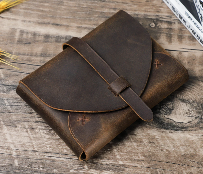 BUGOLINI Hatake – Leather Book Protector For Precious Books – Religious Books – Book Protection – Book Accessory – Coffee - Image 2