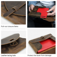 BUGOLINI Hatake – Leather Book Protector For Precious Books – Religious Books – Book Protection – Book Accessory – Coffee - Image 5