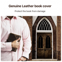 BUGOLINI Hatake – Leather Book Protector For Precious Books – Religious Books – Book Protection – Book Accessory – Coffee - Image 6