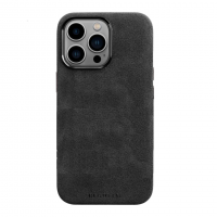 BUGOLINI Alcan-X - Magnetic Alcantara Case Cover Suitable for iPhone 16 Pro - 9002 Alcantara Italy