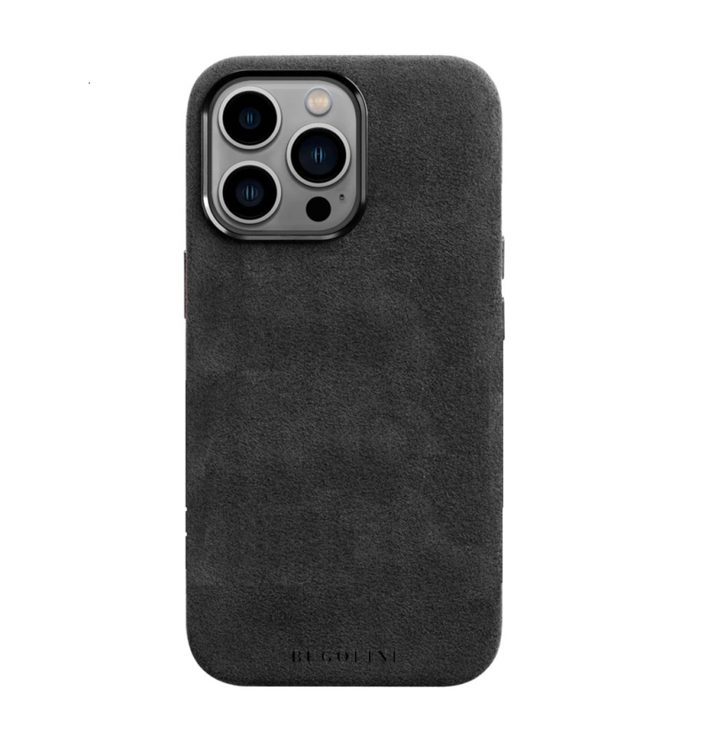 BUGOLINI Alcan-X - Magnetic Alcantara Case Cover Suitable for iPhone 16 Pro - 9002 Alcantara Italy